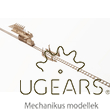 UGEARS Vasúti kereszteződés – mechanikus modell