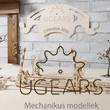 UGEARS Vasúti kereszteződés – mechanikus modell