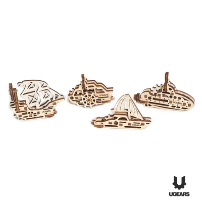 UGEARS mini stresszlevezető modellek - Hajók
