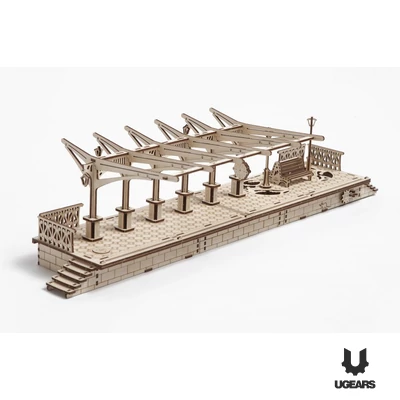 UGEARS Vasútállomás – mechanikus modell