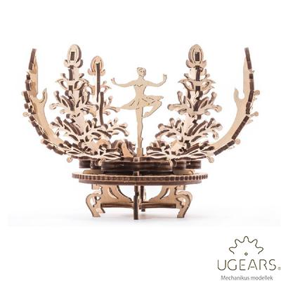 UGEARS Virágos tartódoboz - mechanikus modell